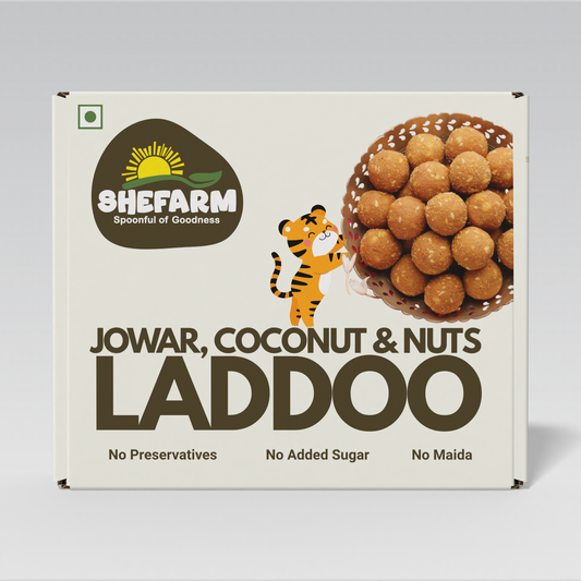 Jowar, Coconut & Nuts Laddoo